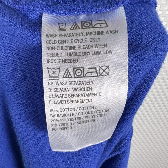 D&C Active HSN TERRY CLOTH PULL ON POCKET SHORTS XL 12” Inseam Stretchy Blue - Picture 6 of 7